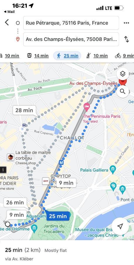 T2 Trocadero Tour Eiffel Apartment Paris Bagian luar foto